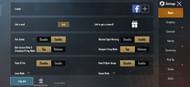Settings tab in PUBG Mobile